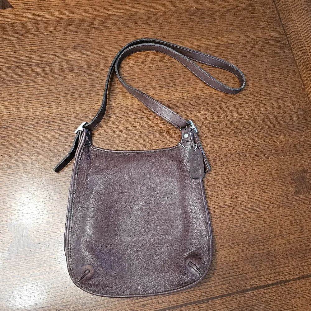 Coach Vintage Slim Hippie Flap Saddle Bag Brown 80D-9135 - Picture 2 of 14